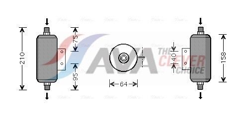 AVA COOLING SYSTEMS Air conditioning condenser Article number: MT5124 cheaply