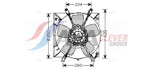 AVA COOLING SYSTEMS Radiaatori ventilaator Artikli number: MT7506 soodsalt