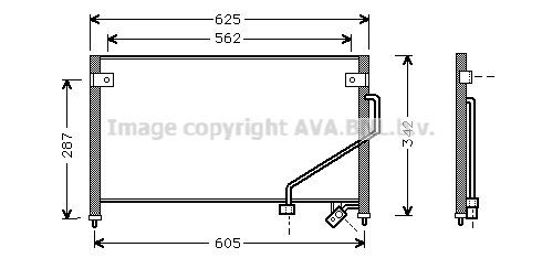 AVA COOLING SYSTEMS Kondensaator, kliimaseade Artikli number: MZ5129 soodsalt