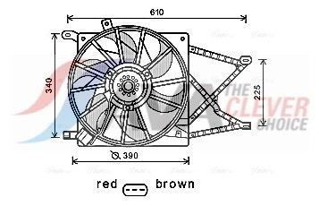 AVA COOLING SYSTEMS Køleventilator Varenummer: MZ7527 billige