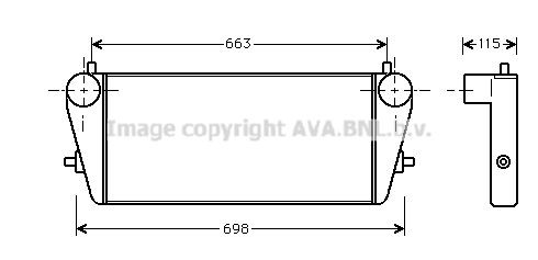 AVA COOLING SYSTEMS Intercooler Article number: OL4189 cheaply