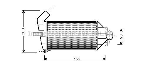 AVA COOLING SYSTEMS Intercooler Article number: OL4262 cheaply