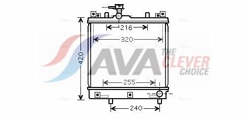 AVA COOLING SYSTEMS Intercooler Article number: OL4439 cheaply