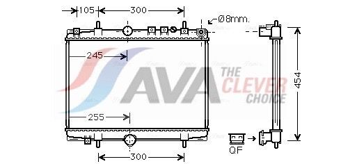 AVA COOLING SYSTEMS Kondensator, klimaanlæg Varenummer: OL5268 billige