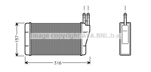 AVA COOLING SYSTEMS Heater matrix Article number: OL6004 cheaply