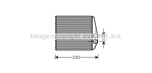 AVA COOLING SYSTEMS Heater matrix Article number: OL6355 cheaply