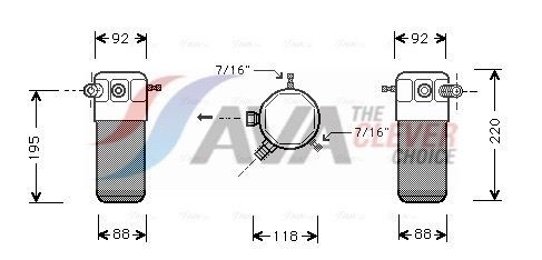 AVA COOLING SYSTEMS Dryer, air conditioning Article number: OLD118 cheaply