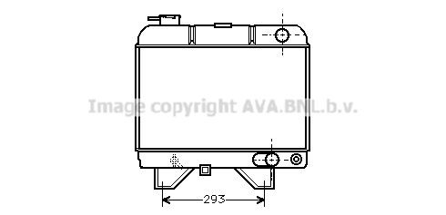 AVA COOLING SYSTEMS Radiaator, mootorijahutus Artikli number: PE2021 soodsalt
