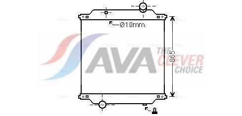 AVA COOLING SYSTEMS Intercooler Varenummer: PE4261 billige