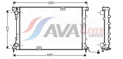 AVA COOLING SYSTEMS Heater matrix Article number: PE6089 cheaply