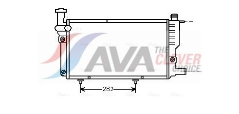 AVA COOLING SYSTEMS Engine radiator Article number: PEA2095 cheaply