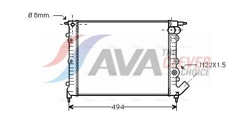 AVA COOLING SYSTEMS Radiaator, mootorijahutus Artikli number: RT2132 soodsalt
