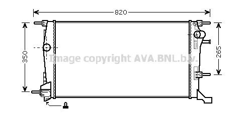 AVA COOLING SYSTEMS Engine radiator Article number: RT2409 cheaply