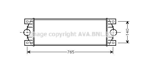 AVA COOLING SYSTEMS Intercooler Article number: RT4329 cheaply