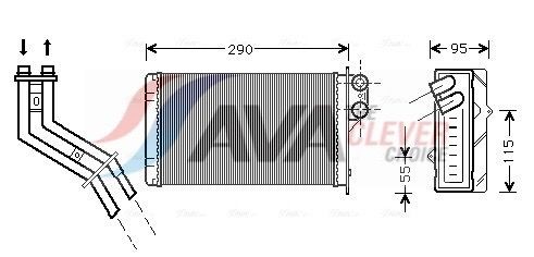 AVA COOLING SYSTEMS Heater matrix Article number: RT6227 cheaply