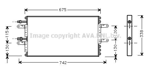 AVA COOLING SYSTEMS Air conditioning condenser Article number: RTA5251 cheaply