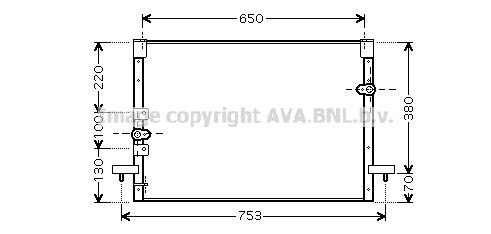 AVA COOLING SYSTEMS Air conditioning condenser Article number: TO5199 cheaply