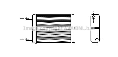 AVA COOLING SYSTEMS Heater matrix Article number: TO6182 cheaply
