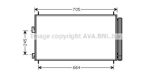 AVA COOLING SYSTEMS Air conditioning condenser Article number: TOA5410 cheaply