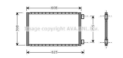 AVA COOLING SYSTEMS Air conditioning condenser Article number: UV5020 cheaply