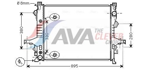 AVA COOLING SYSTEMS Radiaator, mootorijahutus Artikli number: VO2133 soodsalt