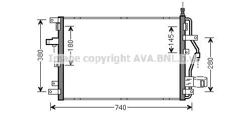 AVA COOLING SYSTEMS Engine radiator Article number: VW2034 cheaply