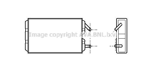 AVA COOLING SYSTEMS Engine radiator Article number: VW2045 cheaply