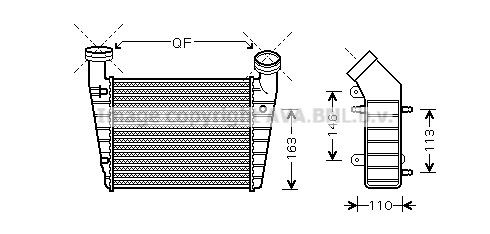 AVA COOLING SYSTEMS Intercooler Article number: VW4238 cheaply