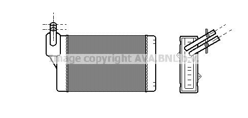 AVA COOLING SYSTEMS Heater matrix Article number: VW6060 cheaply