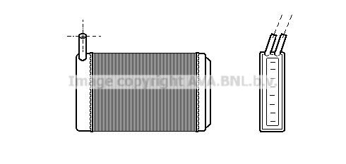 AVA COOLING SYSTEMS Heater matrix Article number: VW6061 cheaply