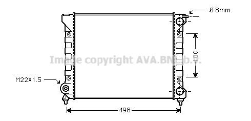 AVA COOLING SYSTEMS Engine radiator Article number: VWA2040 cheaply
