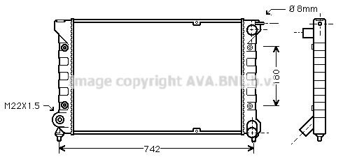 AVA COOLING SYSTEMS Radiaator, mootorijahutus Artikli number: VWA2041 soodsalt