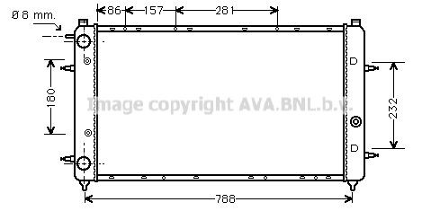 AVA COOLING SYSTEMS Engine radiator Article number: VWA2114 cheaply