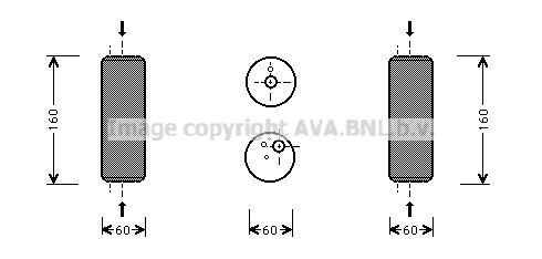 AVA COOLING SYSTEMS Tørfilter aircondition Varenummer: VWD014 billige