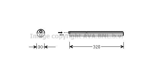 AVA COOLING SYSTEMS Tørfilter aircondition Varenummer: VWD210 billige