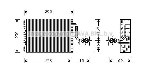 AVA COOLING SYSTEMS Fordamper aircondition Varenummer: VWV016 billige