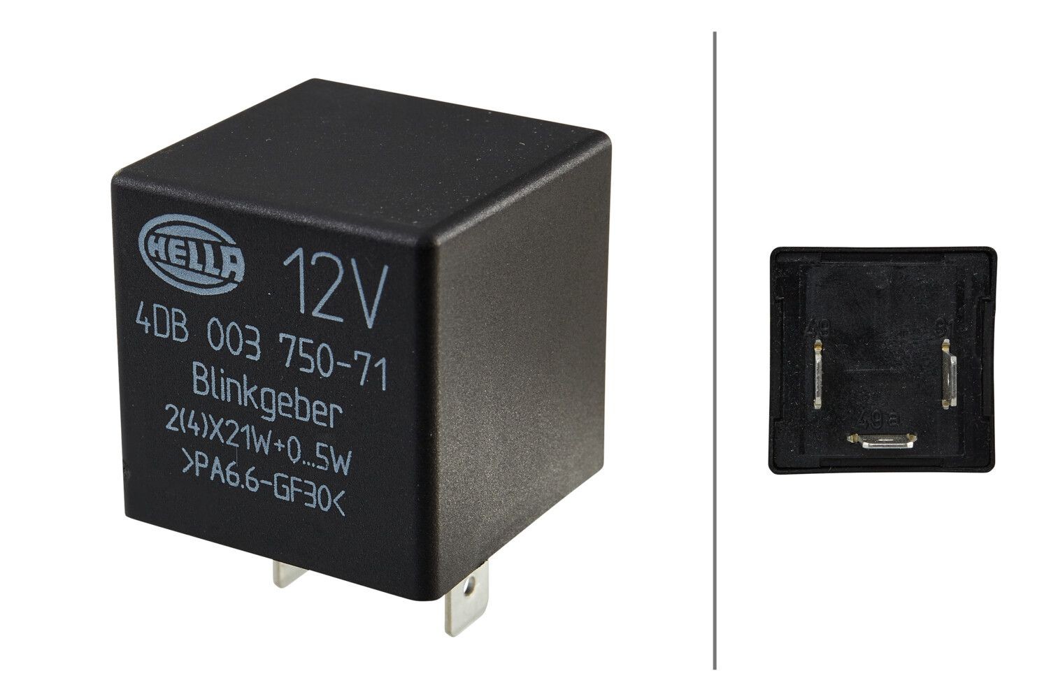 HELLA Flasher Unit Article number: 4DB 003 750-712 cheaply
