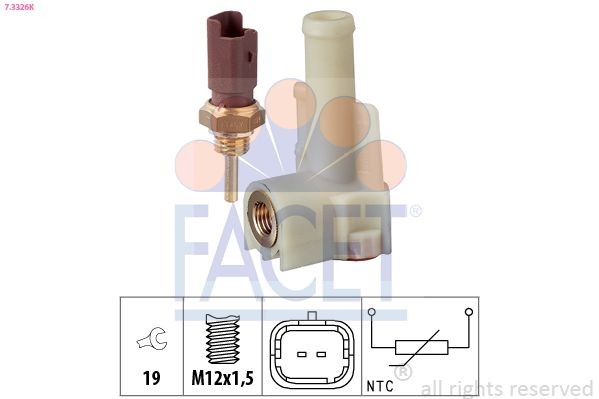 FACET Sensor, coolant temperature Article number: 7.3414 cheaply
