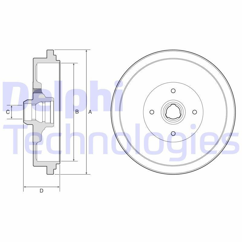 DELPHI Tambor de freno Número de artículo: BF320 a buen precio