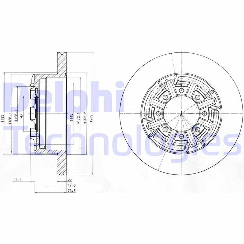 DELPHI Δισκόπλακα αριθμός Άρθρου: BG4171 φθηνότερα