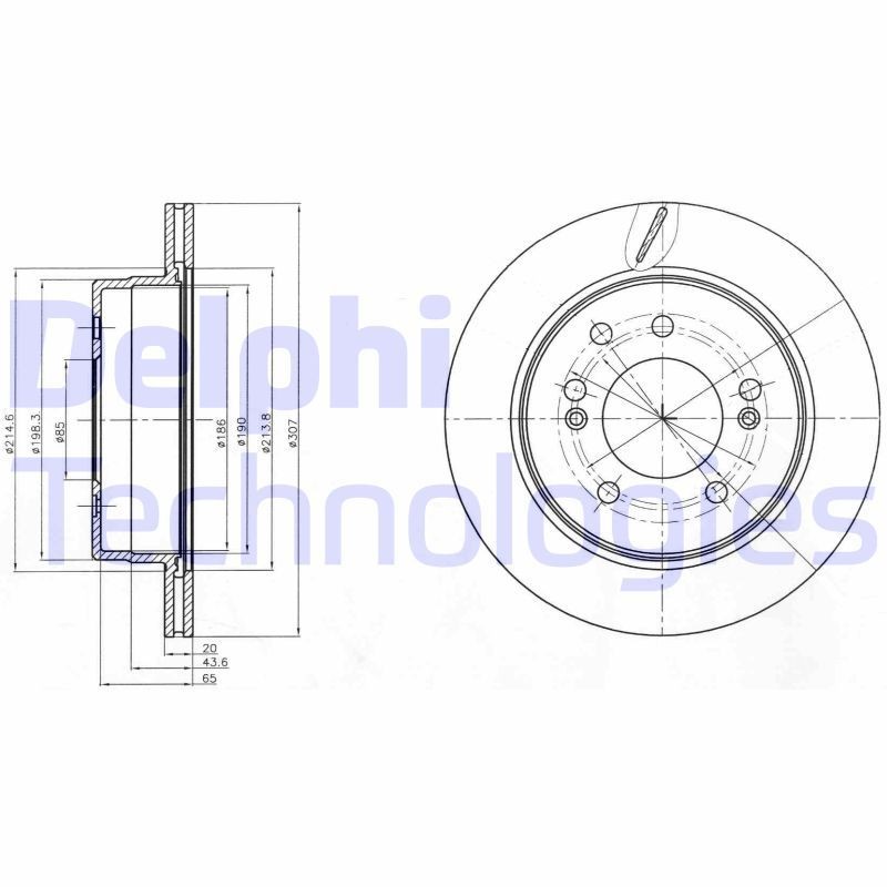 DELPHI Disco freno Numero articolo: BG4273 poco costoso