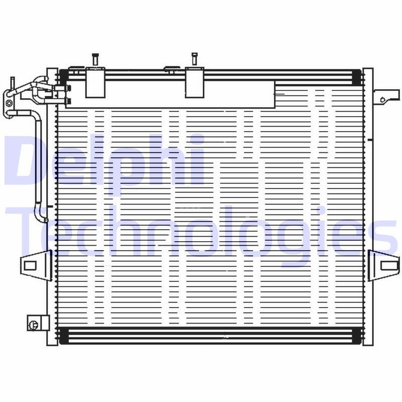 DELPHI Air conditioning condenser Article number: TSP0225687 cheaply