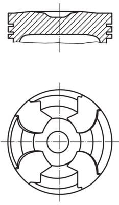 MAHLE ORIGINAL Piston Article number: 001 02 00 cheaply
