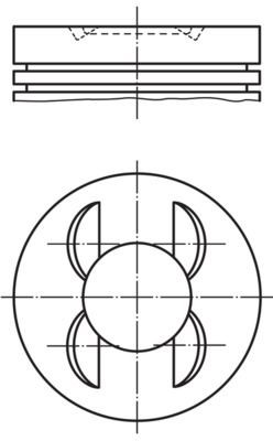 MAHLE ORIGINAL Piston Article number: 001 13 00 cheaply