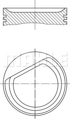 MAHLE ORIGINAL Piston Article number: 001 26 00 cheaply
