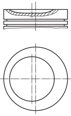 MAHLE ORIGINAL Piston Article number: 001 29 01 cheaply