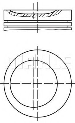 MAHLE ORIGINAL Piston Article number: 001 29 02 cheaply