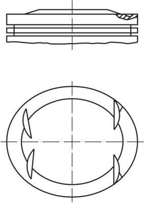 MAHLE ORIGINAL Piston Article number: 001 41 01 cheaply