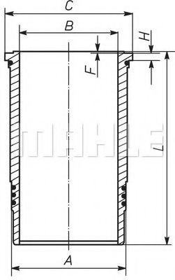 MAHLE ORIGINAL Cylinder Sleeve Article number: 001 WN 21 cheaply