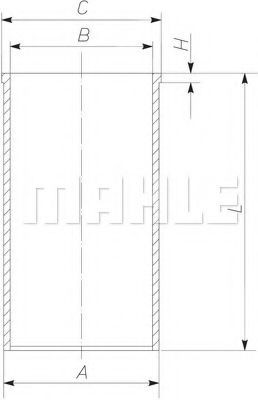 MAHLE ORIGINAL Cylinder Sleeve Article number: 001 WV 06 cheaply